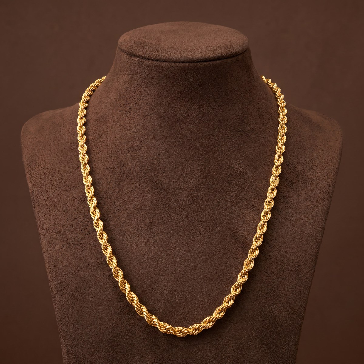 Men's gold rope chain