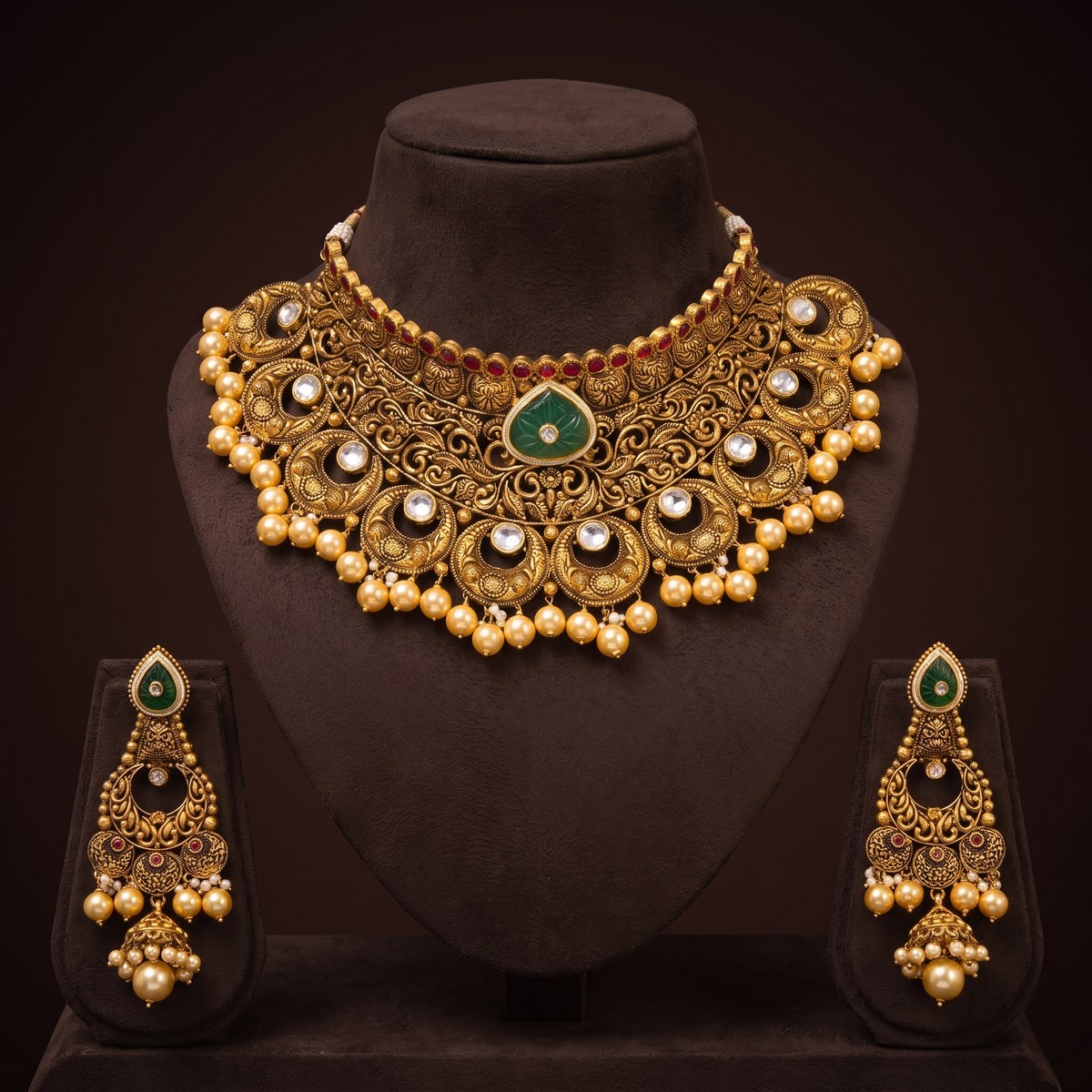 Crescent Antique Choker