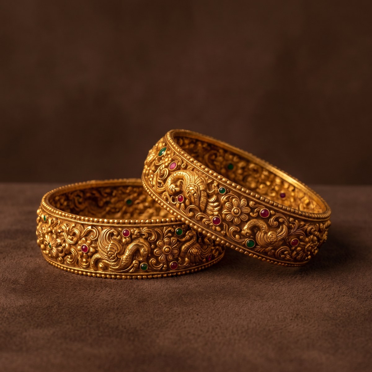 Antique Peacock Kada