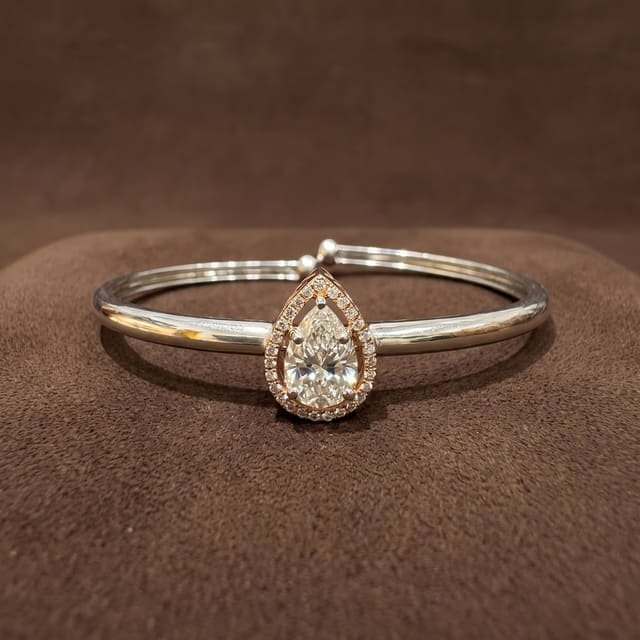 Pear Diamond Cuff