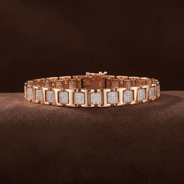 Rose Gold Watch-Link Bracelet