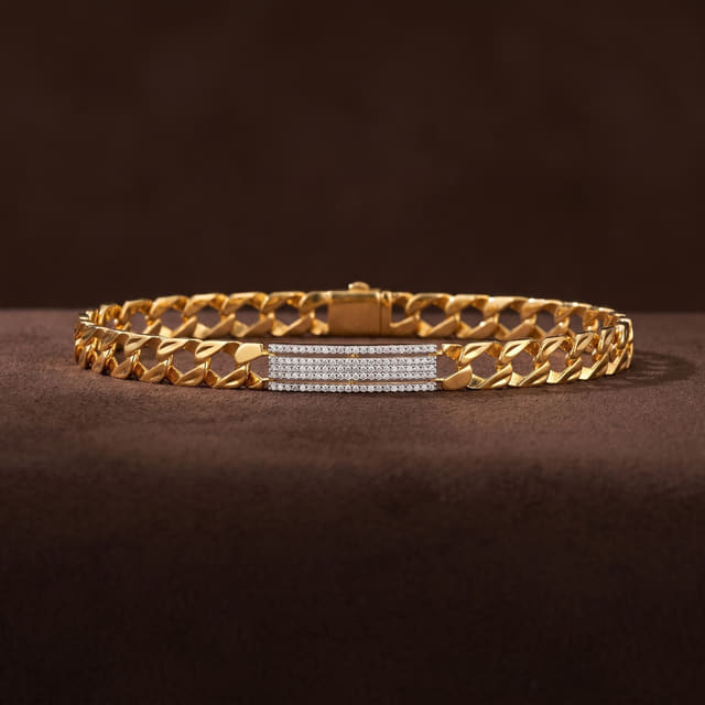 X-Link Diamond Bar Bracelet