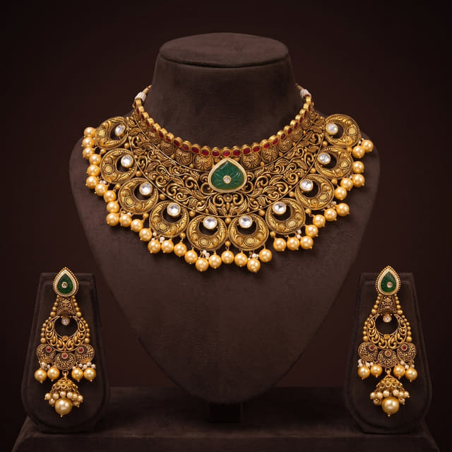 Crescent Antique Choker
