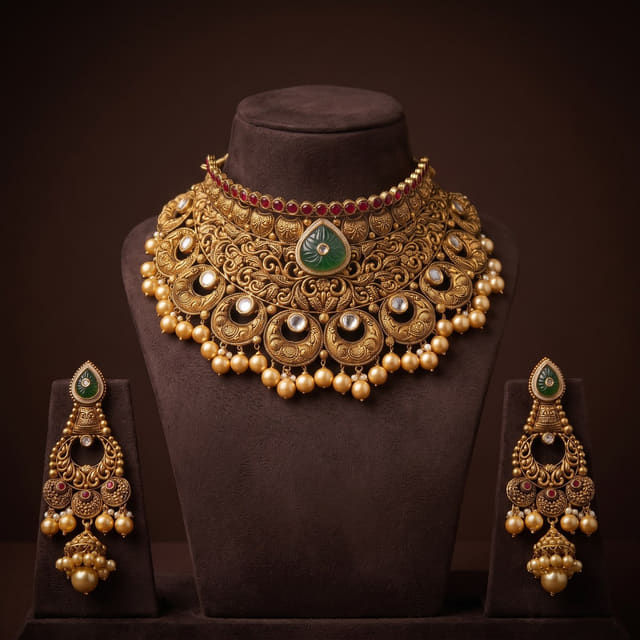 Grand Emerald Antique Choker