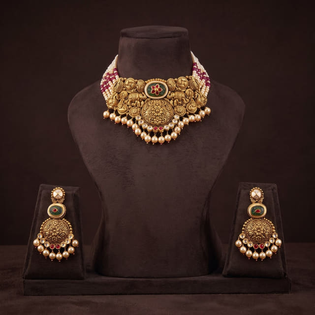Temple Elephant Choker