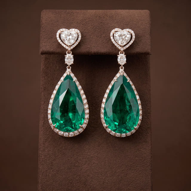 Emerald Drop Earrings