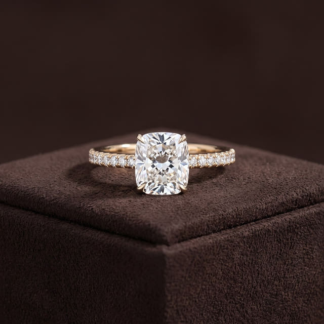 Cushion Solitaire Ring