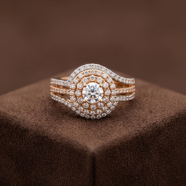 Double Halo Ring