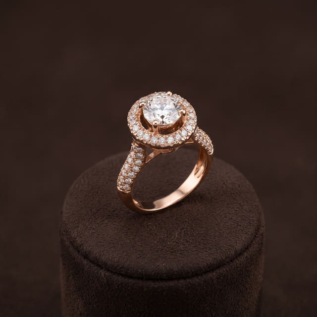 Round Halo Ring