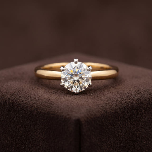 Six-Prong Solitaire Ring