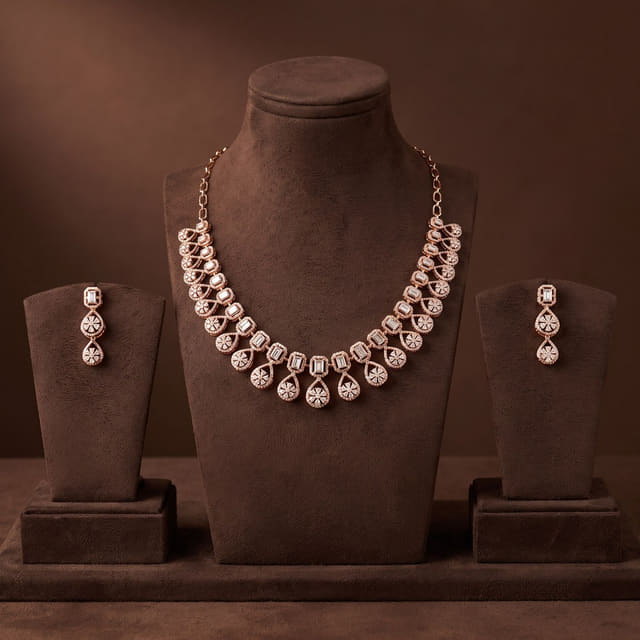 Rose Gold Pear Set