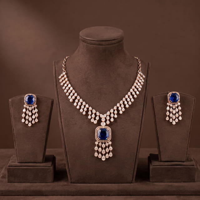 Sapphire Tassel Set