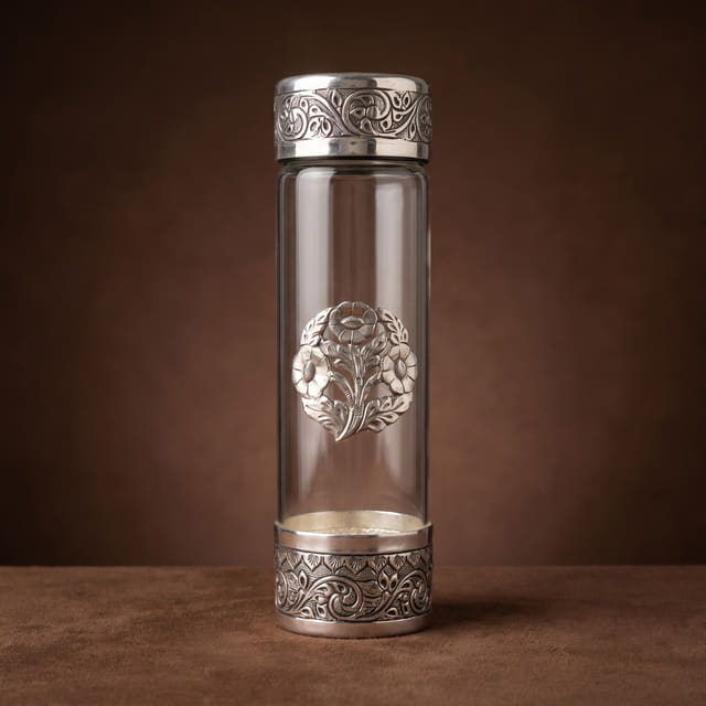 Silver-Mounted Water Bottle
