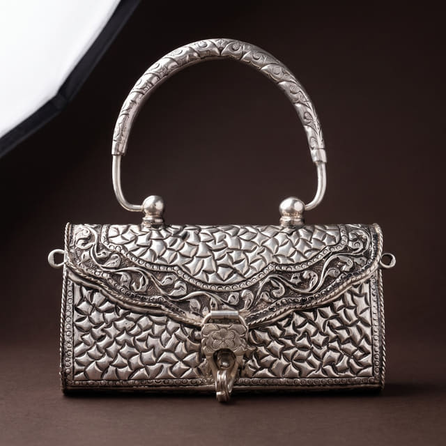 Silver Elephant Clutch