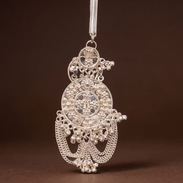 Silver Medallion Ornament