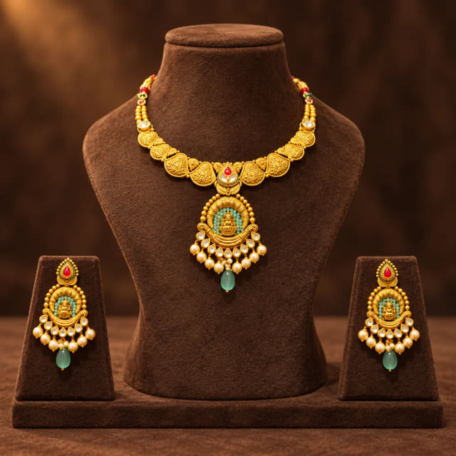 Antique Coin Lakshmi Set