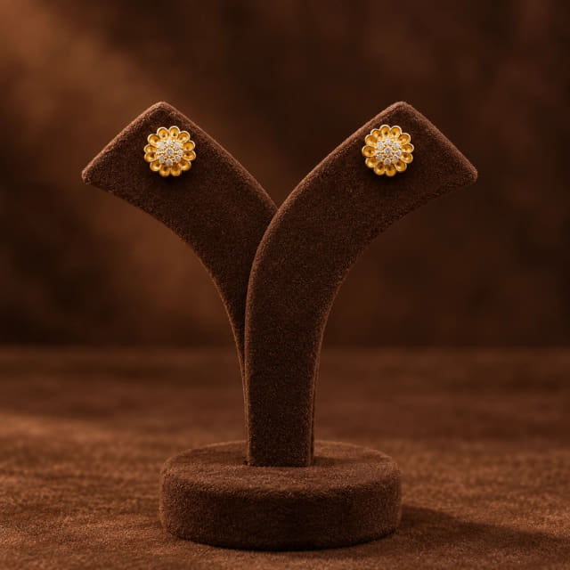 Diamond Halo Cluster Studs