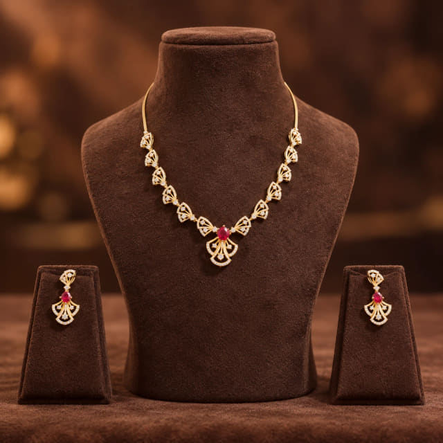 Diamond Ruby Fan Set