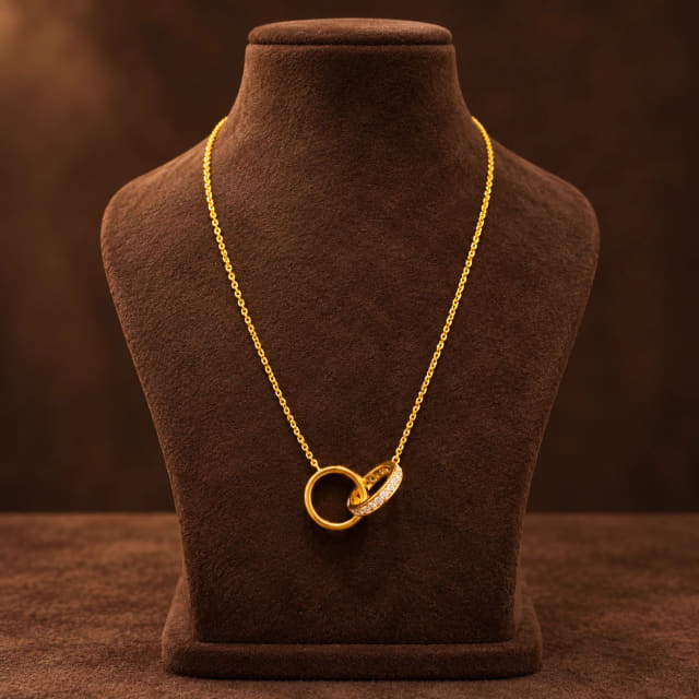 Gold Circle Pendant