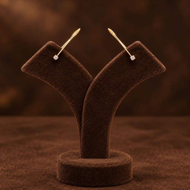 Gold Sui Dhaga with Stone