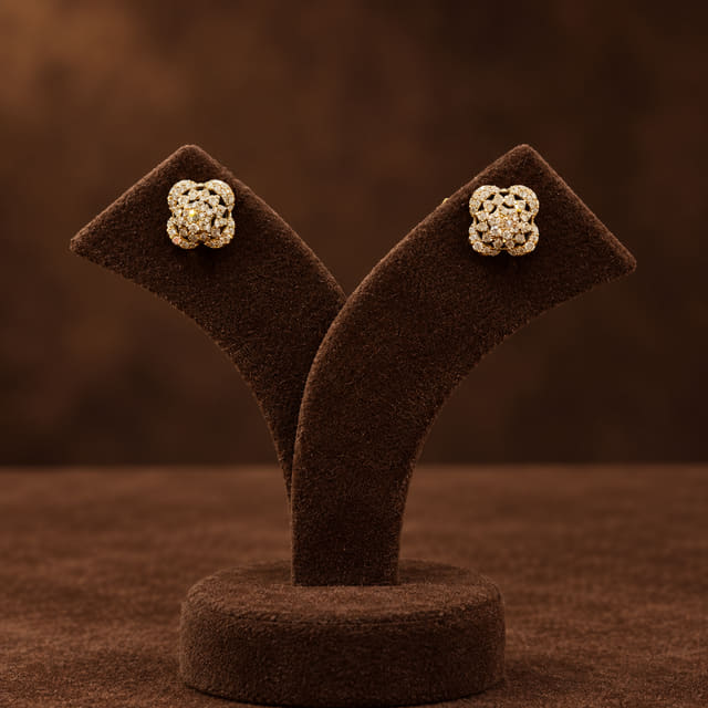 Openwork Rosette Studs