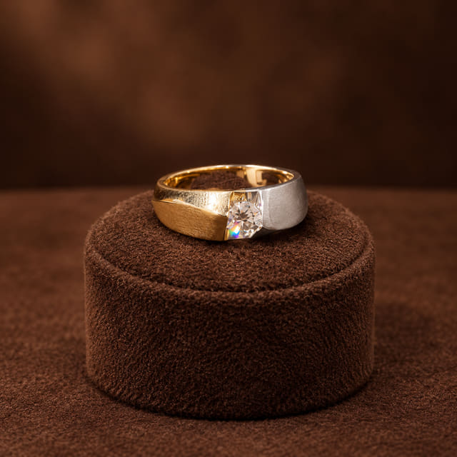 Wide Single-Stone Band