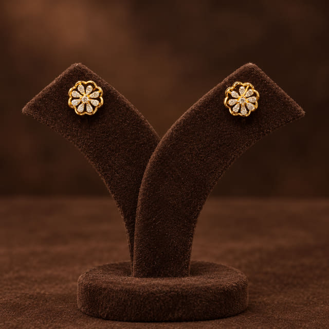 Openwork Petal Studs