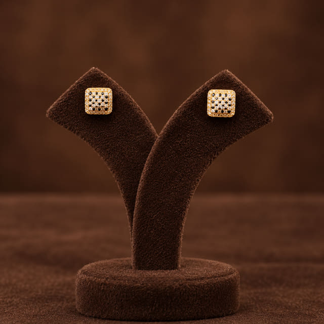 Square Pave Studs