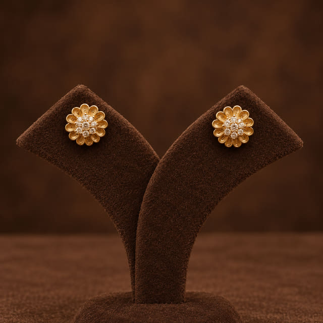 Textured Rosette Studs