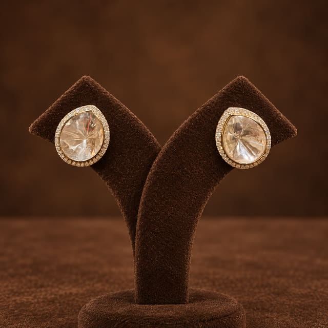 Round Bezel Studs