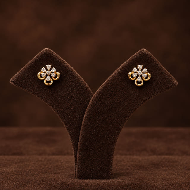 Six-Loop Floral Studs