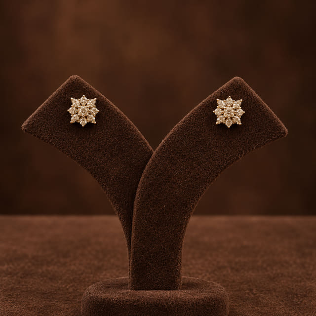 Angular Snowflake Studs