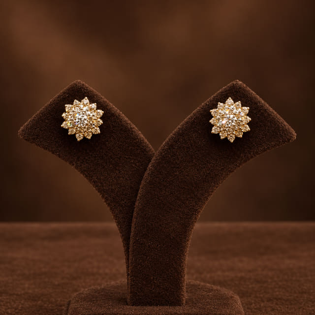 Floral Star Studs