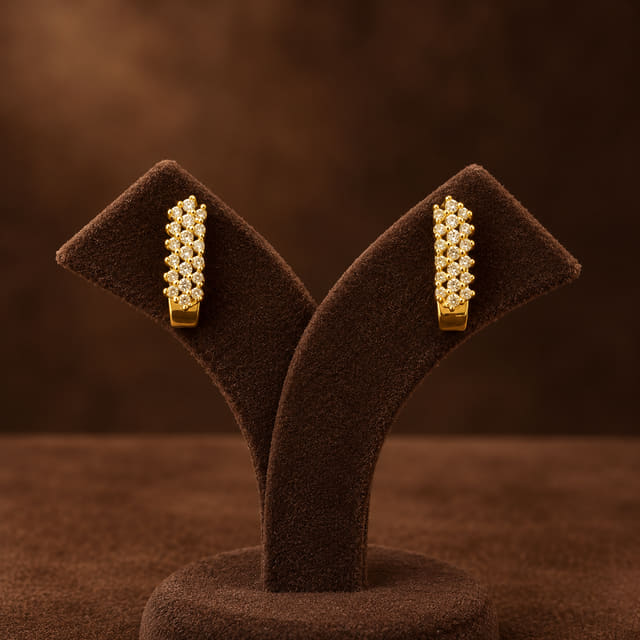 Ridged Hoop Earrings