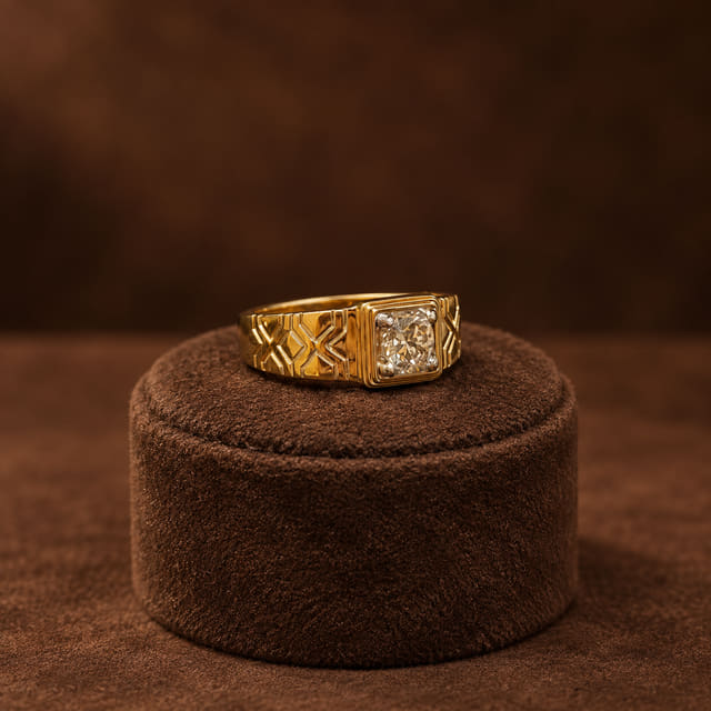 Sculpted Stone Ring